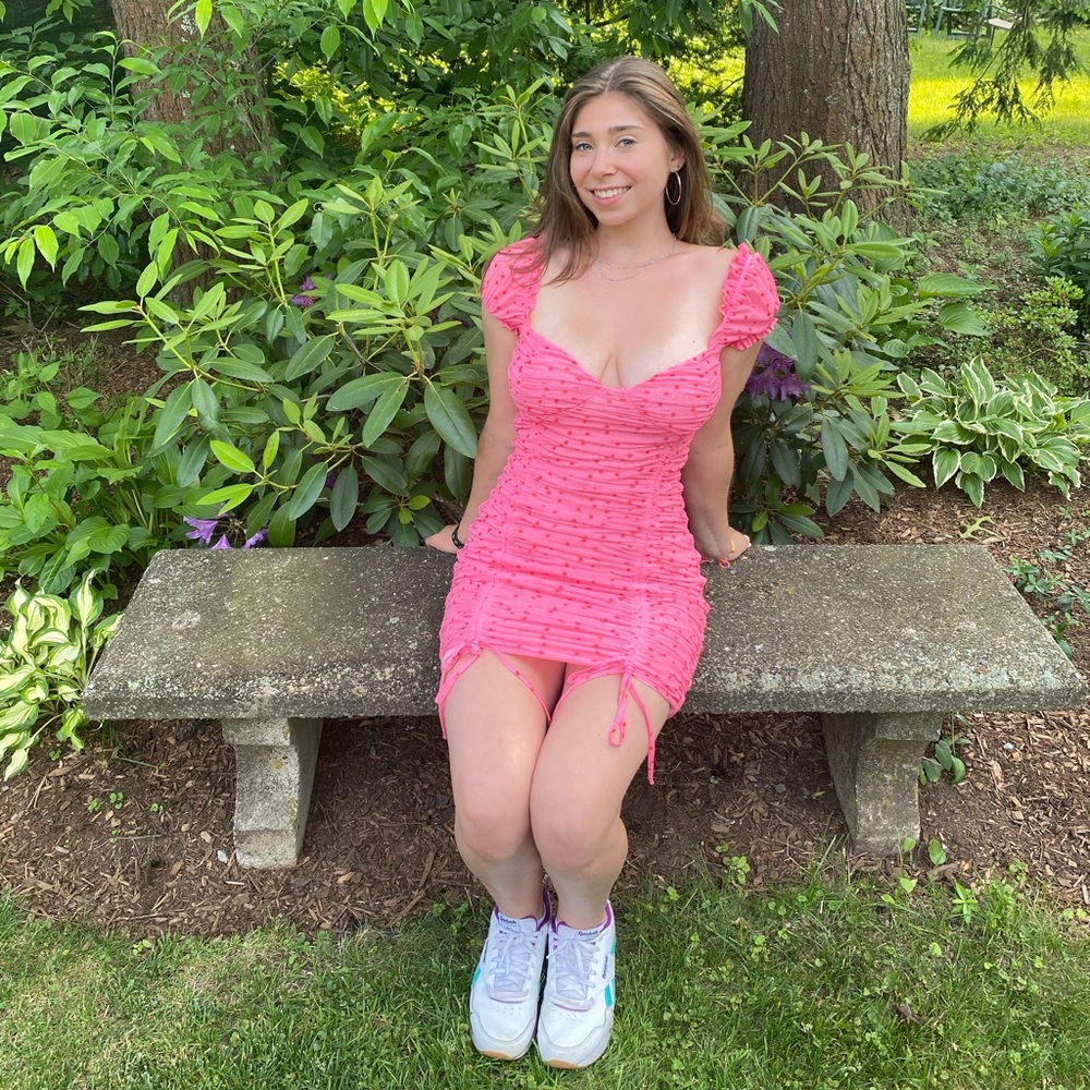 Pink Polka Dot Dress